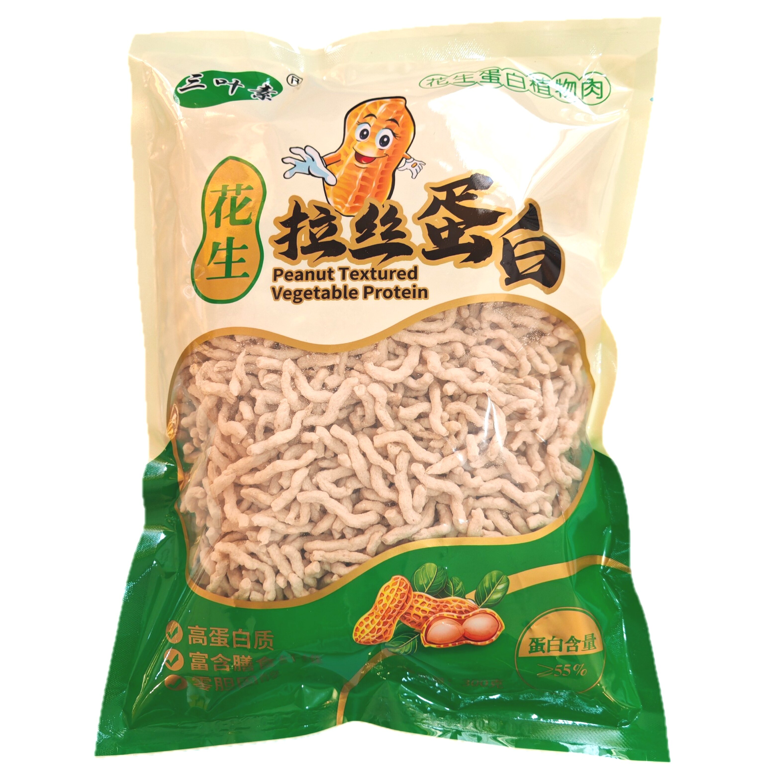 花生拉丝蛋白丝素肉干货高蛋白纯素佛家斋菜饭店半成品