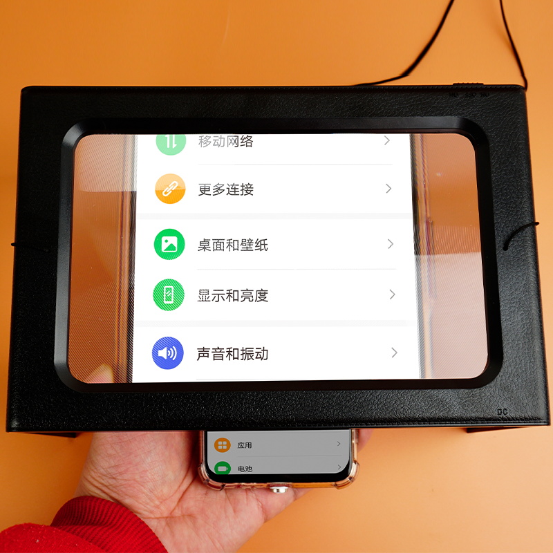 挂脖带灯阅读高清放大镜插电便携