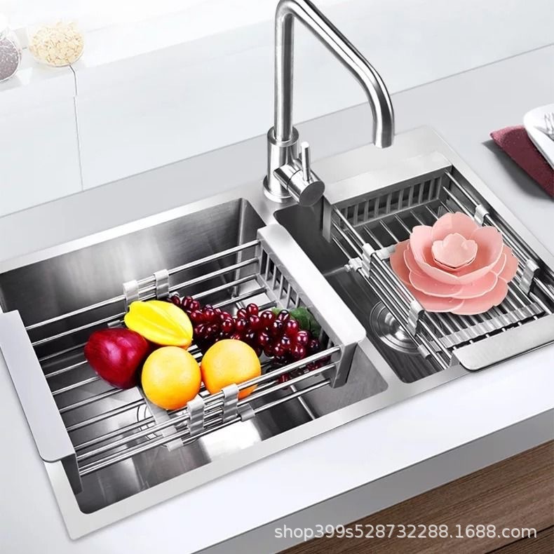 厂家可伸缩厨房水槽沥水