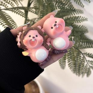 妙妙同款歪头杀露比盲盒小粉狸可爱摆件520礼物女生送闺蜜情人节