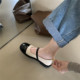 新款 女学生2022年秋季 韩版 英伦小皮鞋 女平底单鞋 圆头仙女玛丽珍鞋
