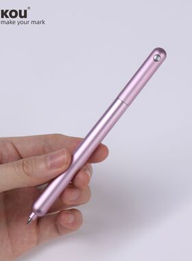 三口JZ8小鸟签字笔女士高档便携礼盒转动中性笔高颜值金属细笔杆黑色0.5高端商务办公水笔定制刻字创意礼物