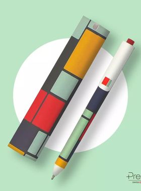 三口卡通艺术签字笔 premec创意中性笔高颜值可爱网红水笔学生专用碳素笔黑色0.5瑞士进口按动中性笔好看的笔