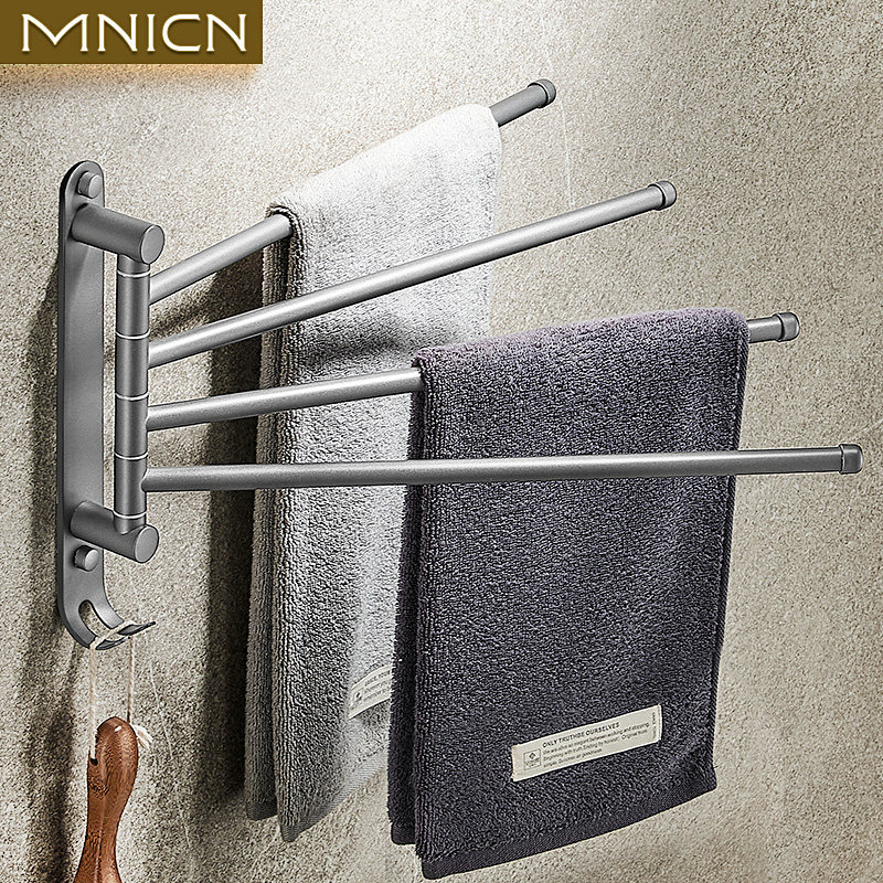 枪灰浴室304毛巾架双杆毛巾杆