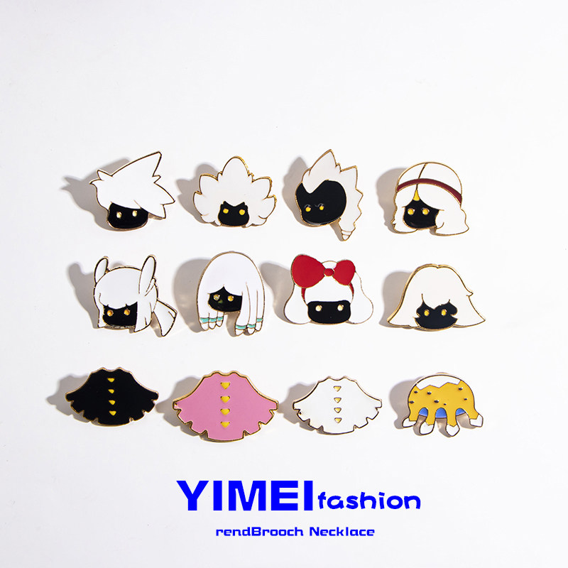 新款潮sky光遇胸针日系周边可爱平菇联名勋章别针白鸟徽章配饰女