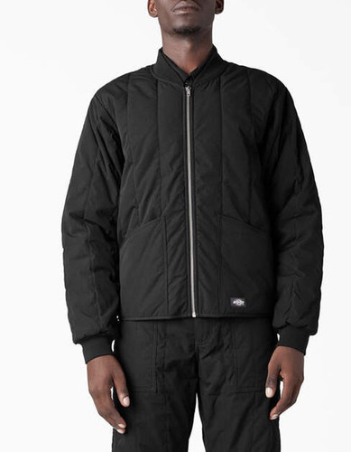 Dickies 纯色拉链长袖夹克外套 保暖棉服男款 DK012434BLK/H44