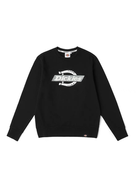 Dickies24秋冬新品 反光logo印花毛圈布内里圆领卫衣 DK0A868FBLK