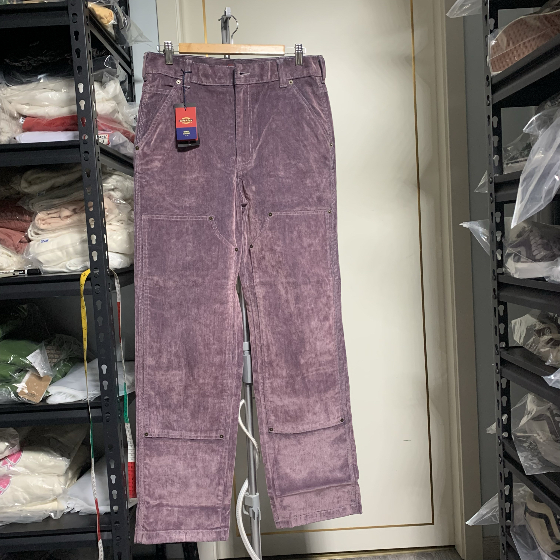 Dickies Opening Ceremony 联名长裤 丝绒工装男裤微瑕少一个钉子