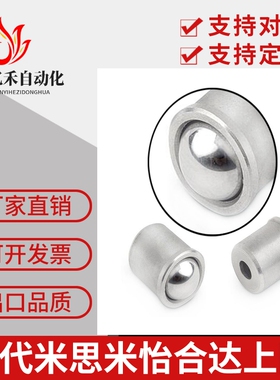 304不锈钢光身定位玻珠PFSSR4/5/6/8/10重载加长型压入式球头柱塞