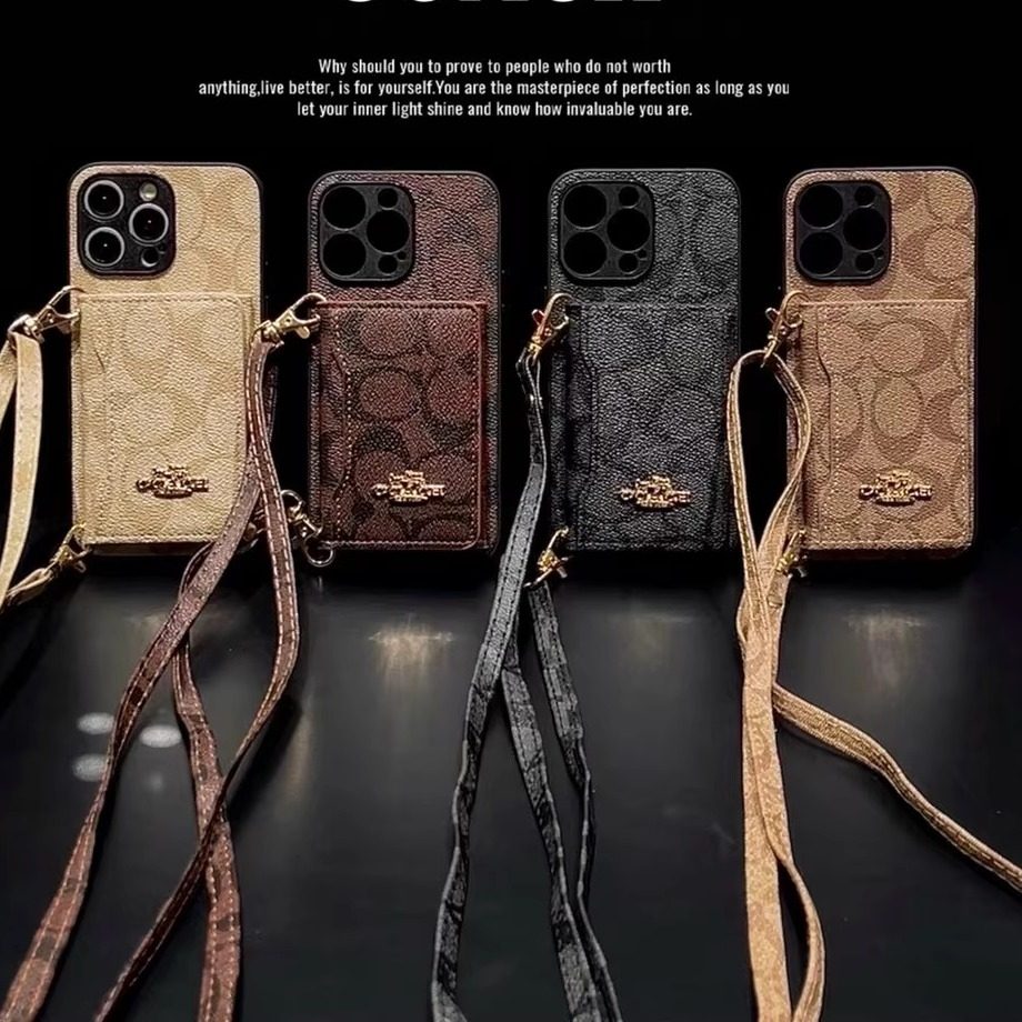 奢华大牌适用苹果16promax手机壳可背斜挎包iphone15