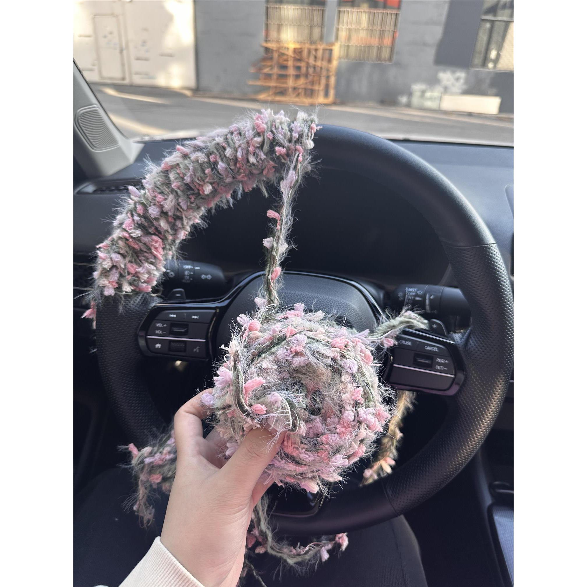 创意方向盘套绿野仙踪毛线缠绕diy材料秋冬防冻手保暖高颜值装饰
