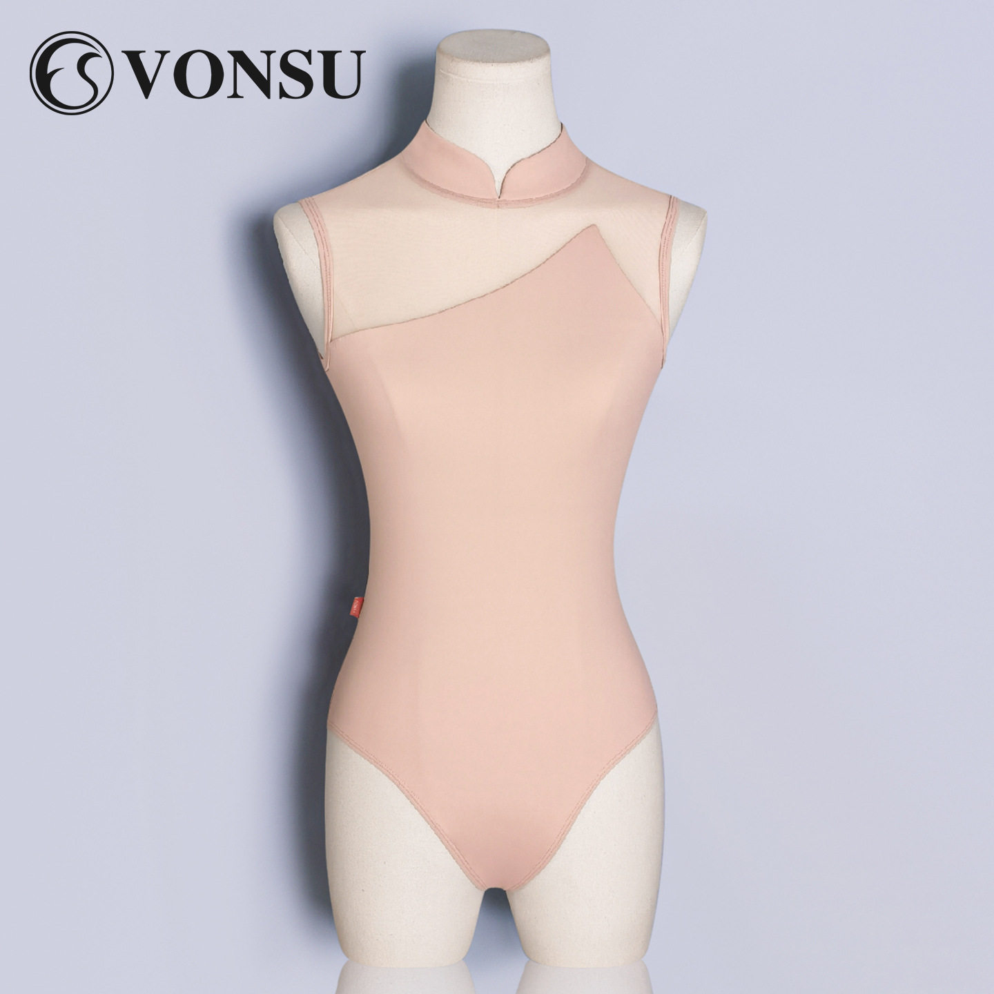成人芭蕾舞蹈服网纱蕾丝拼接无袖短袖体服专业显瘦练功服高级感