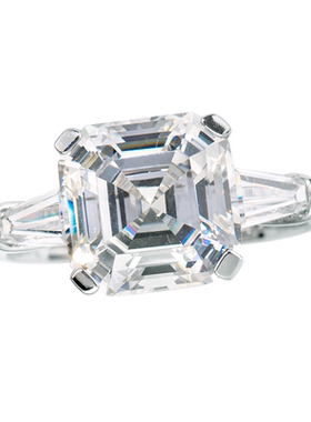 jcj时装珠宝阿斯切形三石戒指