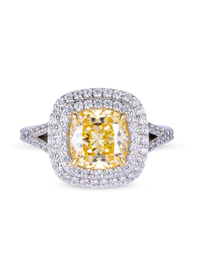 jcj时装珠宝黄色锆石戒指