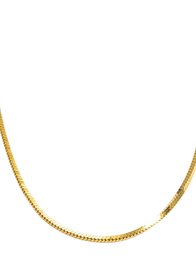 金银闪亮蛇骨长项链70cm