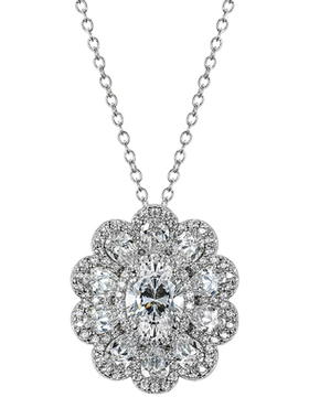 jcj时装珠宝复古银镀18k白金