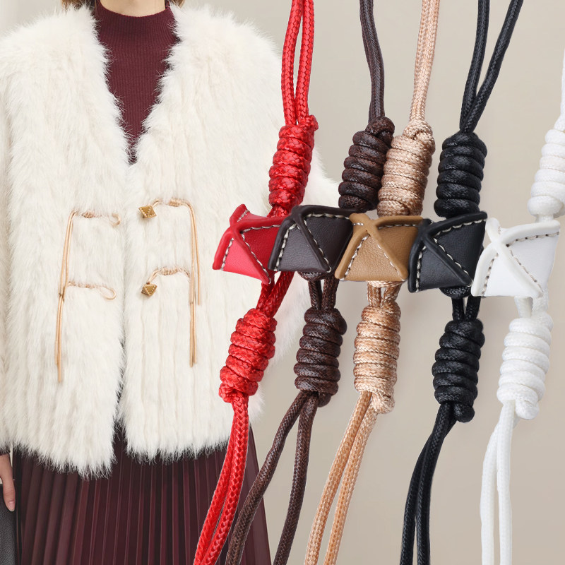 皮草扣子国风纽扣对扣门襟打结绳扣毛呢大衣外套搭扣装饰皮扣配件,居家布艺,纽扣,淘宝优惠券,粉丝福利购,淘宝优惠卷