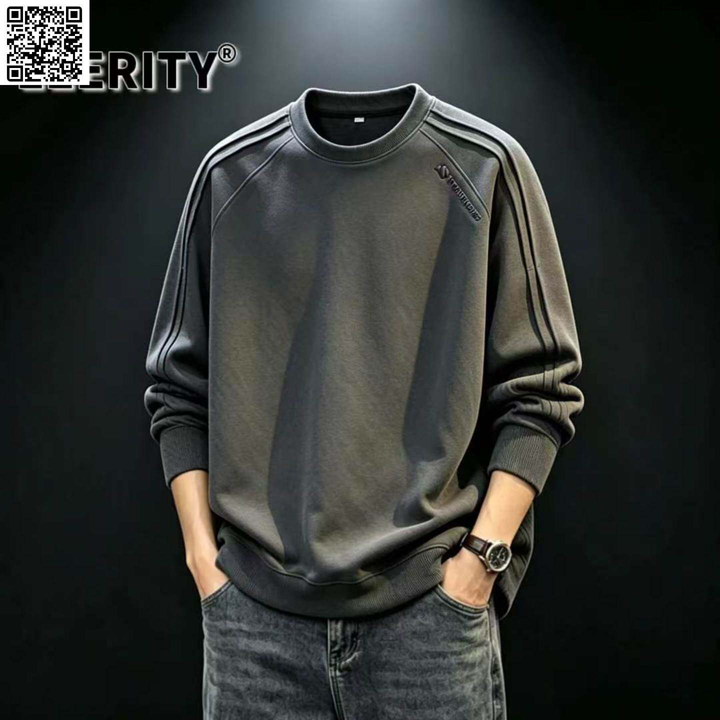天骏优选百货男装2026春秋季新款男士休闲卫衣宽松百搭圆领T恤潮