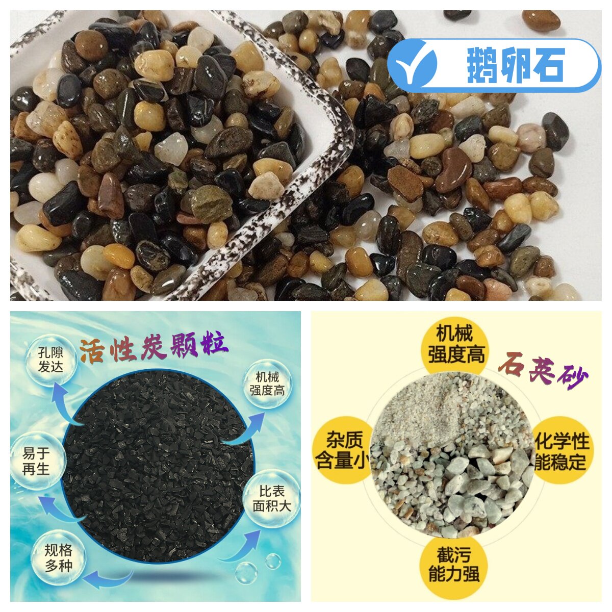 科学实验的小学生教具自制净水器过滤水科技石英砂活性炭颗粒沙子