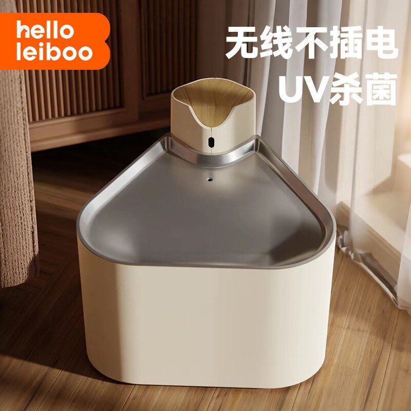 不锈钢猫咪饮水机自动循环无线感应不插电猫喝水器智能宠物饮水器