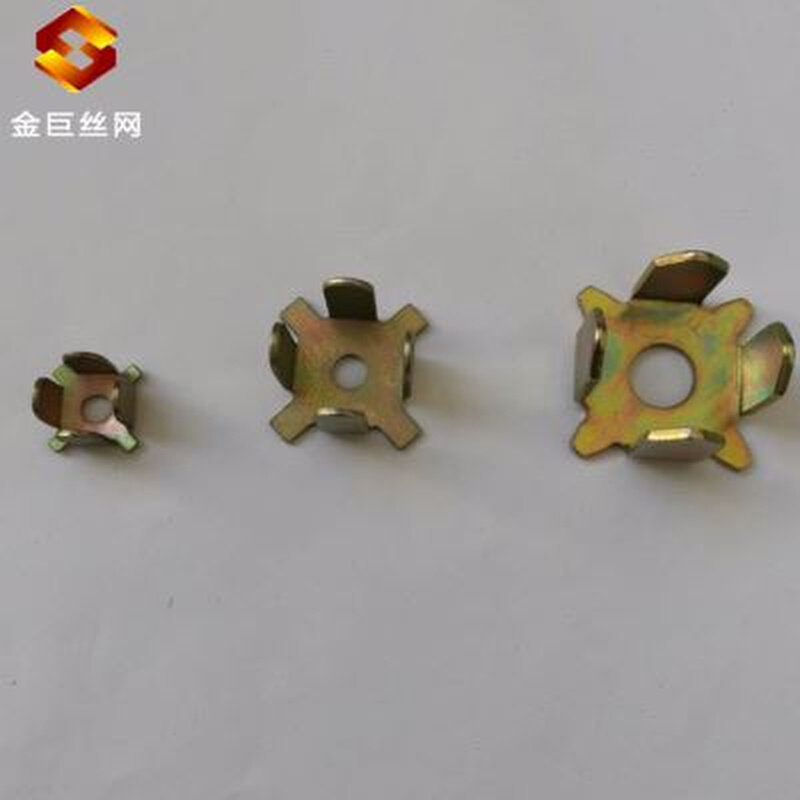 金属十字固定卡扣主动防护钢丝绳网用十字扣钢丝绳交叉固定用卡扣