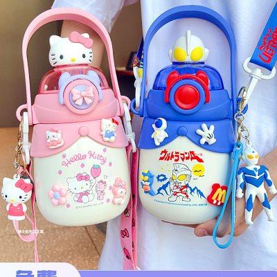 大肚保温杯儿童hellokitty水杯上学专用便携女生可爱杯子吸管水壶