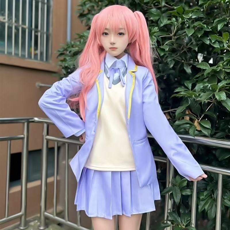 万圣节时光代理人cos服李天希C服制服款休闲套装紫色学院风动漫co