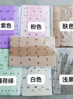 SS2L春夏轻薄微透极光波点丝袜甜酷少女中筒袜子性感纯欲辣妹