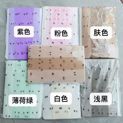 SS2L春夏轻薄微透极光波点丝袜甜酷少女中筒袜子性感纯欲辣妹