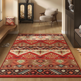 入户门垫玄关地毯除尘防滑门毯大门口耐脏地垫进门脚垫美式 复古风