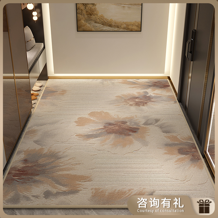 地垫入户门进门地毯门口家用门垫防滑客厅轻奢高级玄关脚垫可裁剪