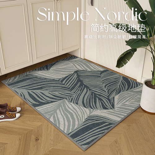 入户门地垫北欧高端家用玄关脚垫防滑耐磨入门地毯进门门垫可裁剪