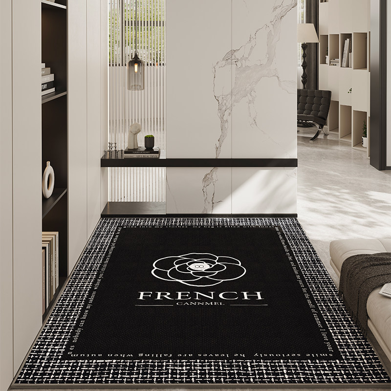 入户门地垫耐脏香风高级门口进门家用脚垫子轻奢简约现代地毯玄关