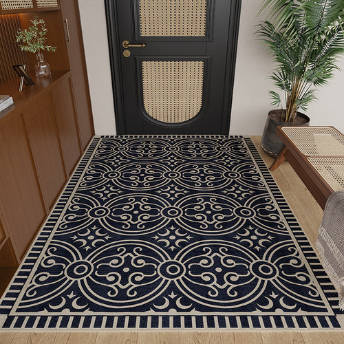高级感地垫入户门垫进门门口脚垫中古玄关垫子家用耐脏防滑地毯