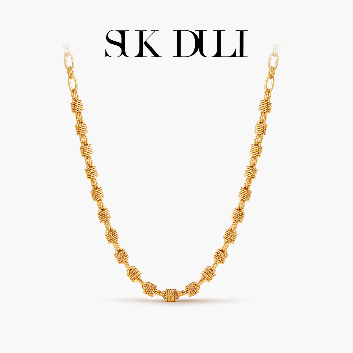 SUK DULI/苏克都哩罗纹编织项链女文艺气质感轻奢百搭小众配饰