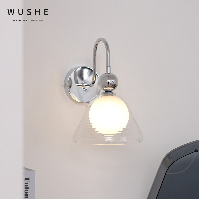 法式中古风晚霞玻璃壁灯