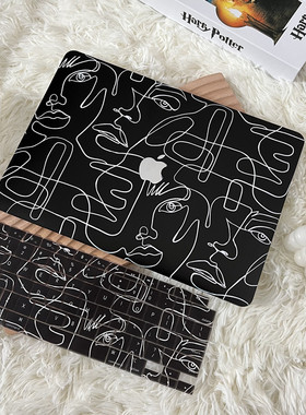 适用2020macbookair保护壳13寸Pro软M1苹果笔记本电脑14/16黑色套