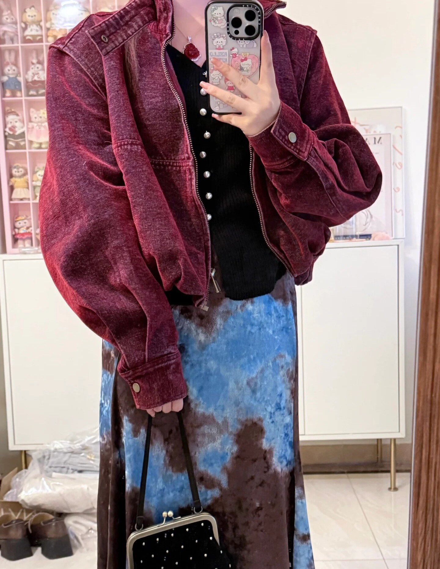 三吉【杜维埃】可拆卸牛仔服深秋外套女秋冬季2024新款超好看