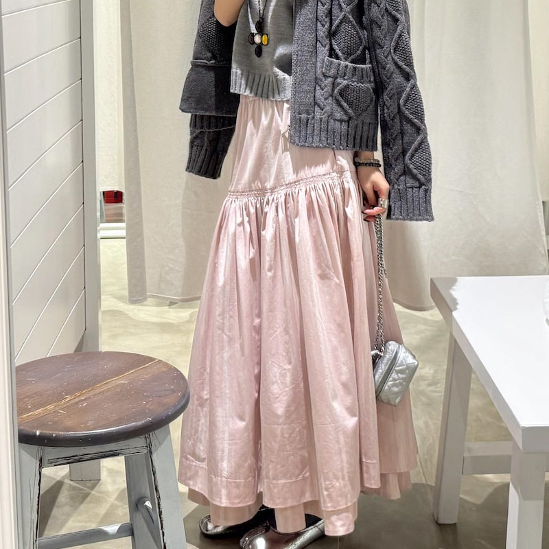 Xzz charmingl 很明媚色系 鬼马少女的司马克半身裙气质灵动长裙