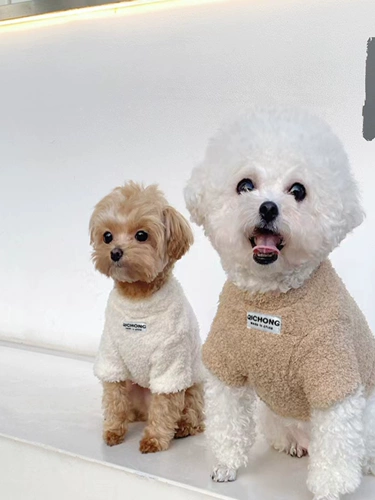 Собачья одежда осень и зимний модный жилет Шнаузер Тедди Бишон Медведь маленькая и средняя собачья теплый котенок одежда для щенка