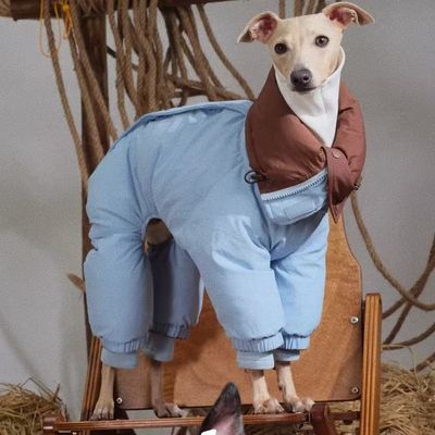 25年中型犬灵提惠比特高领棉衣宠物狗狗秋冬衣服保暖防风生态棉服