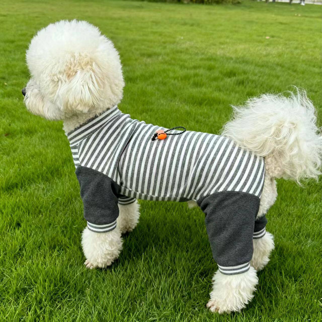 亲肤宠物四脚衣秋冬装狗狗衣服泰迪德绒打底衫比熊雪纳瑞幼犬保暖