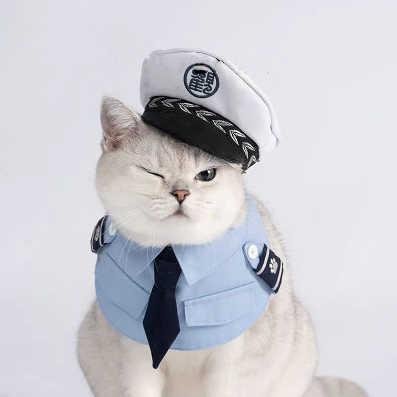 大型犬小狗猫咪狗围脖口水巾可爱 Cos宠物服饰馆长服帽子时尚围脖