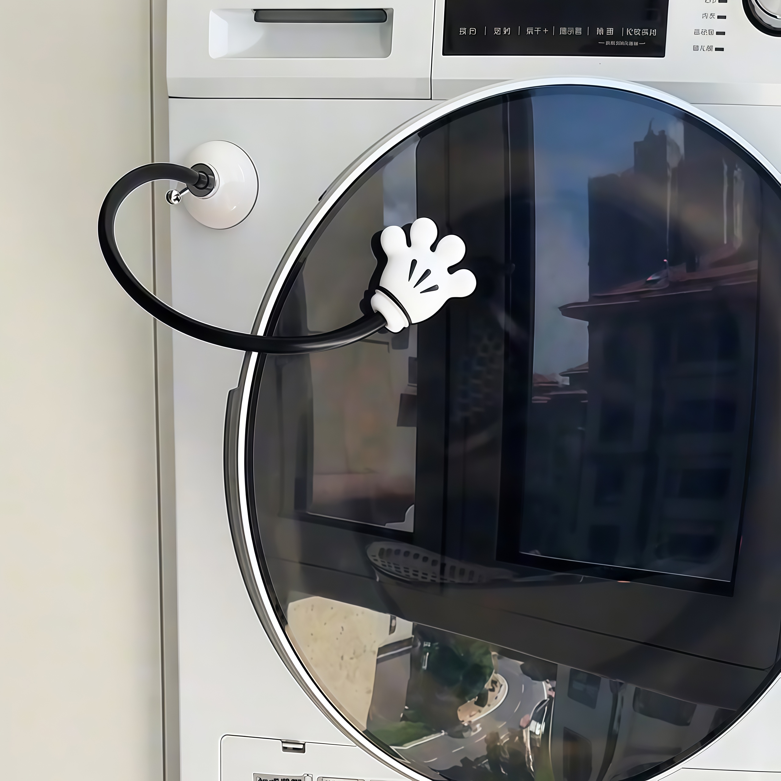 滚筒洗衣机门固定器吸盘式强磁铁洗衣机支架防撞卡扣防霉吸盘