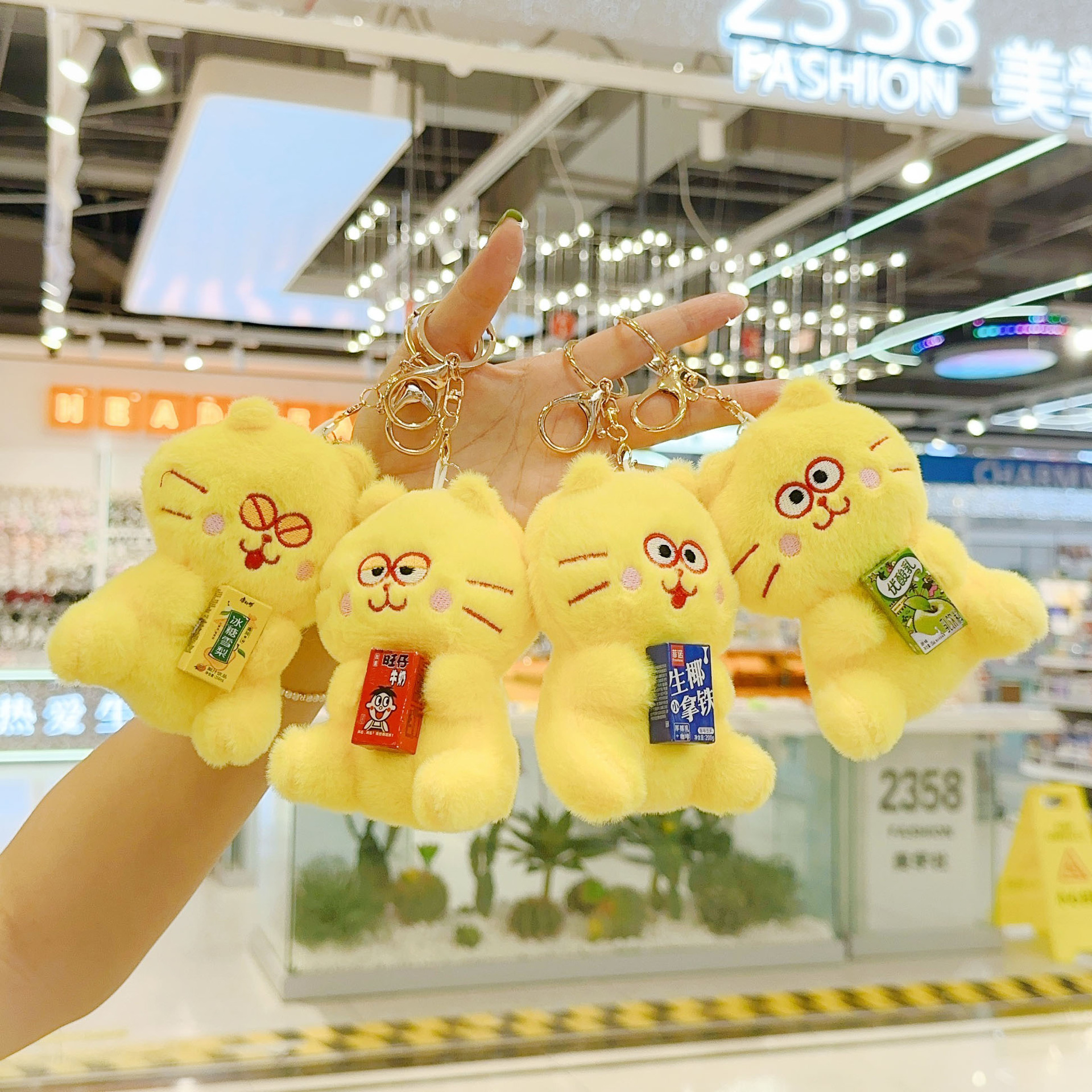 加菲猫卡通毛绒玩具可爱小挂件