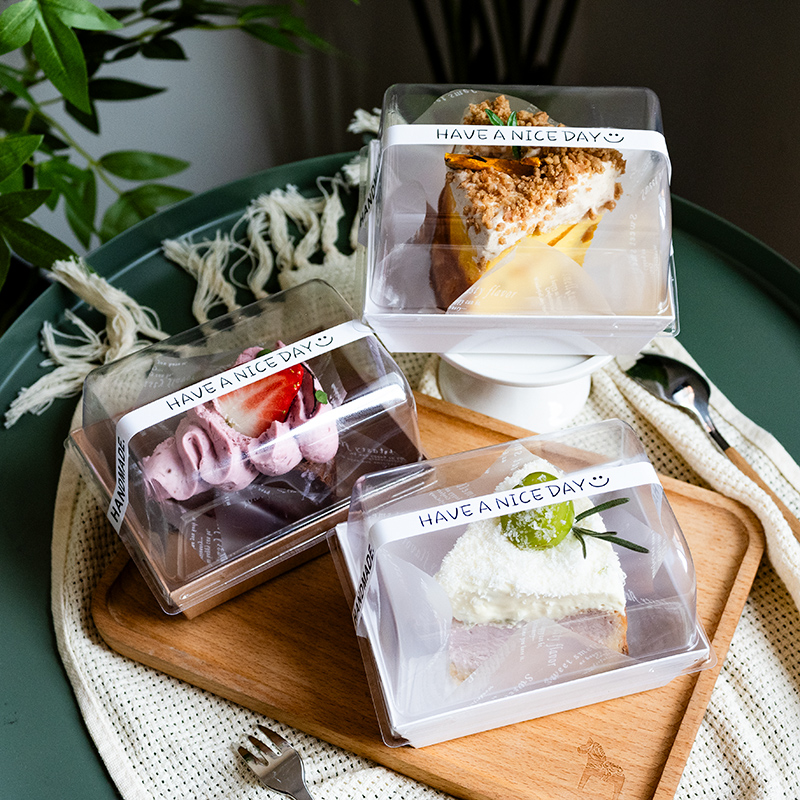 蛋糕卷包装盒透明防雾慕斯西点盒