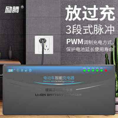 自动断电智能电动车锂电池充电器48V60V72V3A5A8A大功率锂电快充
