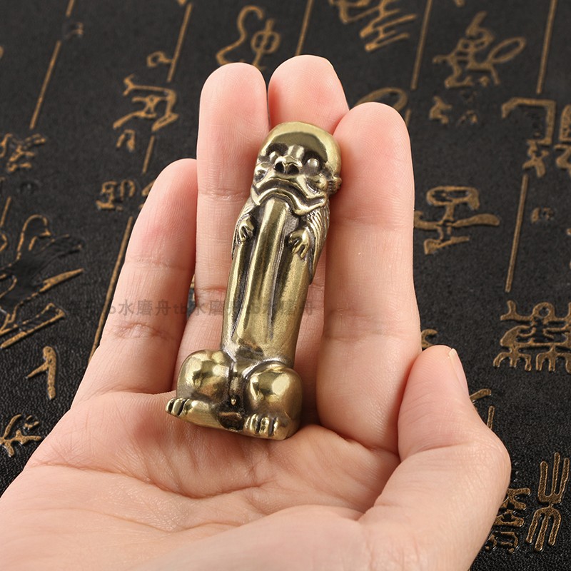 纯黄铜男根小摆件恶搞创意礼物