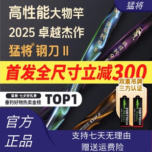 猛将鱼竿高性能大物竿巨物竿钢刀二代极轻鲢鳙竿鱼竿户外钓鱼竿