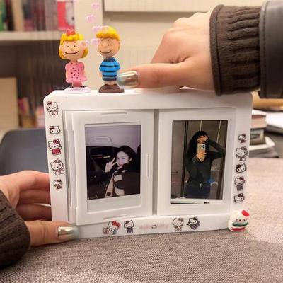 拍立得旋转相框相片立牌相册3d打印创意高颜值手工diy双面摆件女